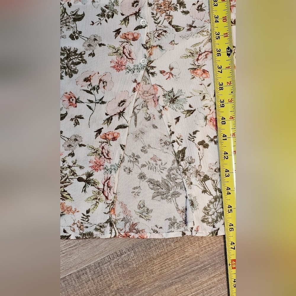 Frye White Floral Sleeveless Tank Midi Dress Size Large - Picture 10 of 11
